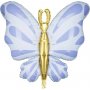 Folienballon - Schmetterling - Blau Folienballon - Schmetterling - Blau