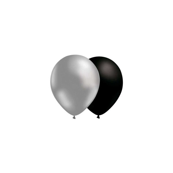 Luftballons - Mix - Silber/Schwarz - 10er-Packung Luftballons - Mix - Silber/Schwarz - 10er-Packung