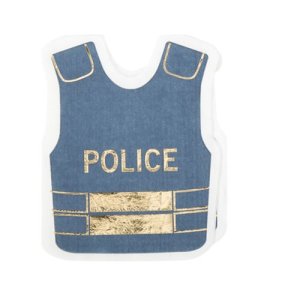 Servietten mit Polizeimotiven - Marineblau - 16er-Packung Servietten mit Polizeimotiven - Marineblau - 16er-Packung