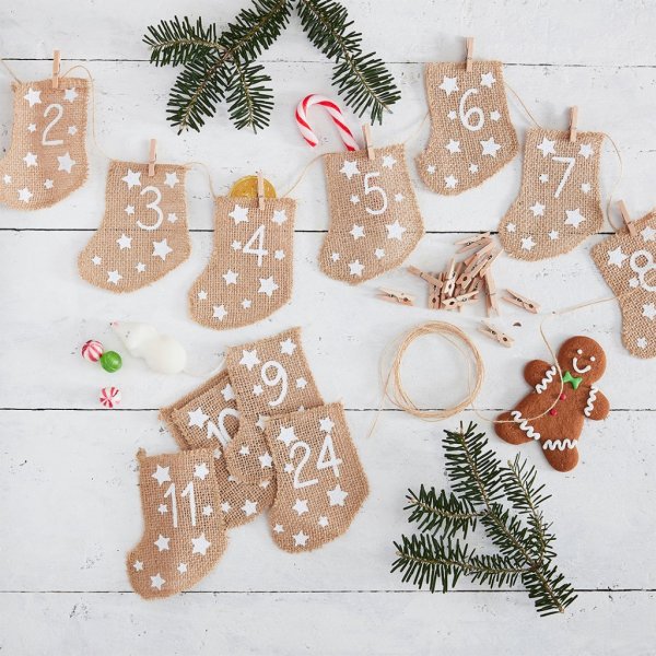 Adventskalender - Jutesocken - Lass es schneien