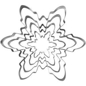 Ausstechform - Schneeflocke - 4 verschiedene Gr��en