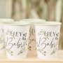 Pappbecher - Botanical Baby - 8er-Pack