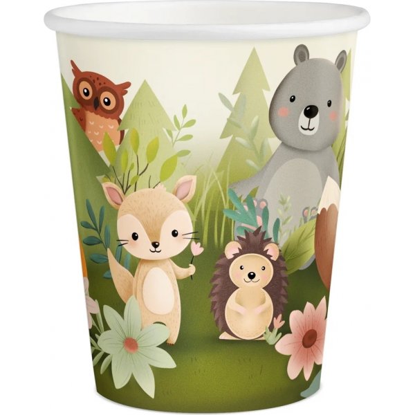 Pappbecher - Freunde des Waldes - 6er-Pack Pappbecher - Freunde des Waldes - 6er-Pack