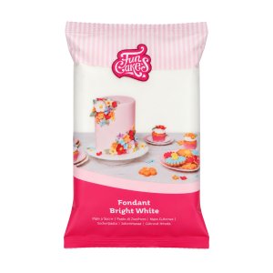 Zuckerpaste Weiß - Strahlend Weiß - 1 kg - FunCakes - Großpackung Zuckerpaste Weiß - Strahlend Weiß - 1 kg - FunCakes - Großpackung