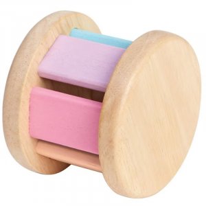 Rollenrassel mit Schellenring - PlanToys - Pastell Rollenrassel mit Schellenring - PlanToys - Pastell