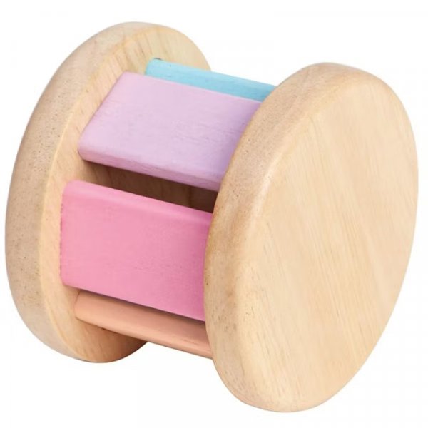 Rollenrassel mit Schellenring - PlanToys - Pastell Rollenrassel mit Schellenring - PlanToys - Pastell