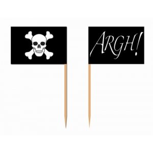 Kuchenspießer - Piratenflaggen - 50 Stk Kuchenspießer - Piratenflaggen - 50 Stk