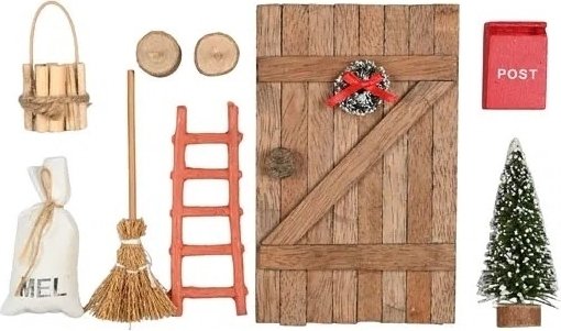Elfentür - Bausatz - 9 Teile - Rustikales Holz Elfentür - Bausatz - 9 Teile - Rustikales Holz