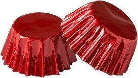 Mini-Muffinformen/große Crackerformen - Folie - Rot - 180er-Pack Mini-Muffinformen/große Crackerformen - Folie - Rot - 180er-Pack
