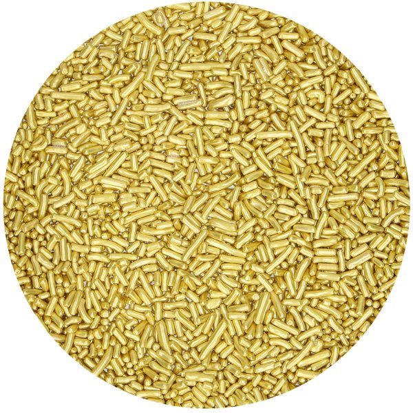 Streuselstäbchen Metallic Gold 80 g - FunCakes Streuselstäbchen Metallic Gold 80 g - FunCakes