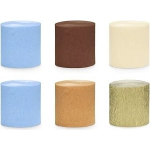 Krepppapier - Blau-braune Mischung Krepppapier - Blau-braune Mischung