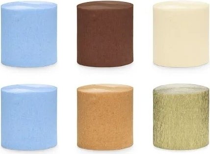 Krepppapier - Blau-braune Mischung Krepppapier - Blau-braune Mischung