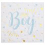 Servietten - Baby Boy - Blau/Gold - 20er-Pack