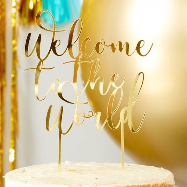 Cake Topper - Willkommen in der Welt Cake Topper - Willkommen in der Welt