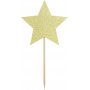 Kuchenspieer - Sterne - Goldglitter - 6er-Pack