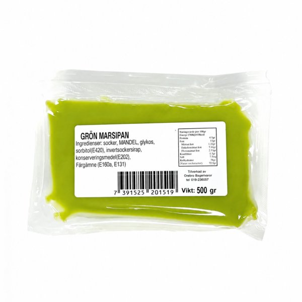 Marzipan Grün - 500 g - Bäckerei Örebro Marzipan Grün - 500 g - Bäckerei Örebro