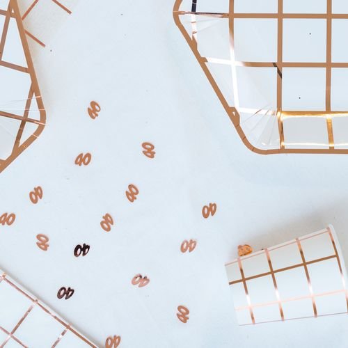Konfetti 40 - Roségold - 1 cm Konfetti 40 - Roségold - 1 cm