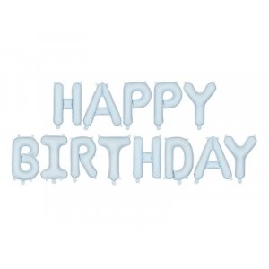 Ballongirlande - Alles Gute zum Geburtstag - Hellblau Ballongirlande - Alles Gute zum Geburtstag - Hellblau