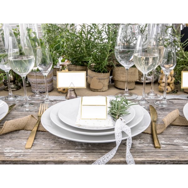 Geschenkbox - 10er-Pack - Goldrand