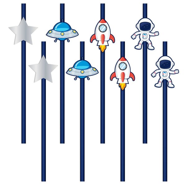 Strohhalme - Space Cosmos - 8er-Pack Strohhalme - Space Cosmos - 8er-Pack