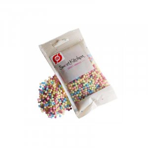 Streusel - Kleine Zuckerperlen - Pastellfarben - Bio - SweetKitchen - 40 g Streusel - Kleine Zuckerperlen - Pastellfarben - Bio - SweetKitchen - 40 g