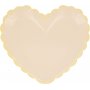 Pappteller - Herzen - Pastellfarben