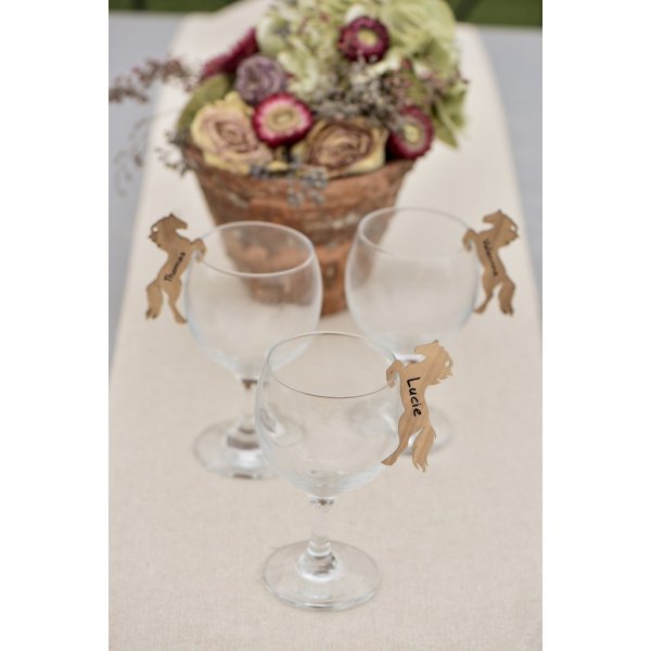 Anhnger - Namensschild - Pferdeparty - 6er-Pack