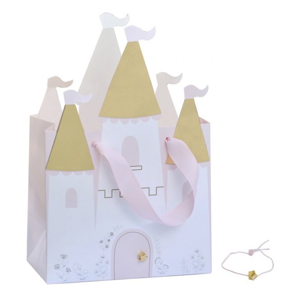 Geschenktüten - Schloss - Prinzessinnenparty - 5er-Pack