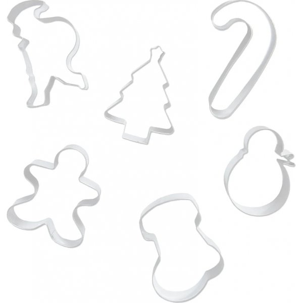Ausstechformen - Gemischte Weihnachtsmotive - 6er-Pack Ausstechformen - Gemischte Weihnachtsmotive - 6er-Pack