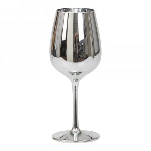 Weinglas - Silbermetallic Weinglas - Silbermetallic