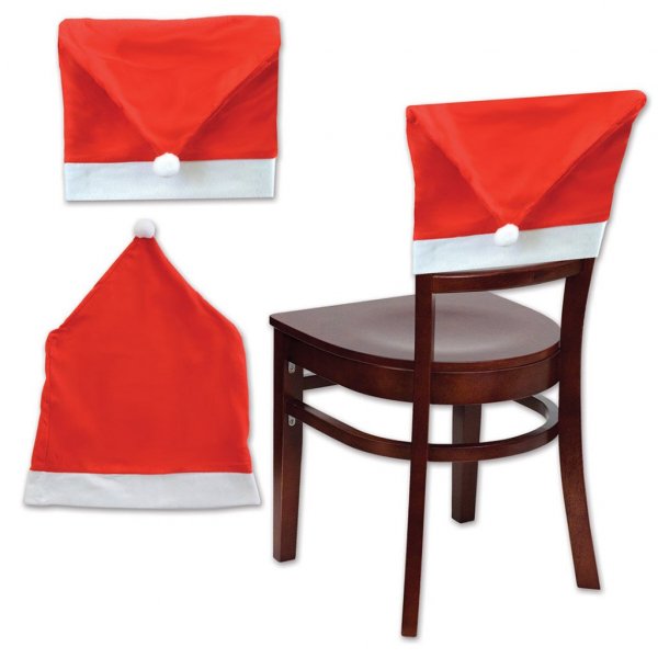 Stuhlhusse - Weihnachtsmütze - 4er-Pack Stuhlhusse - Weihnachtsmütze - 4er-Pack
