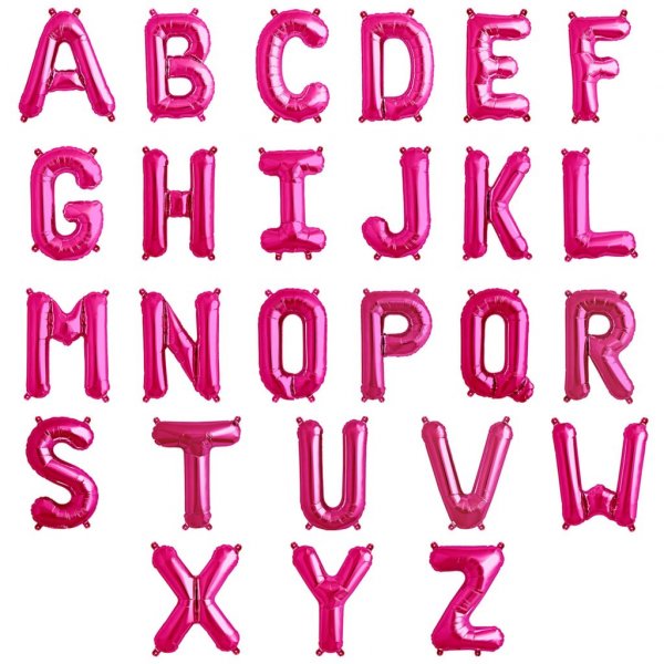 Buchstabenballons - Rosa - 35 cm