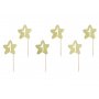 Kuchenspiee - 1. Geburtstag - Goldene Sterne - 6er-Pack