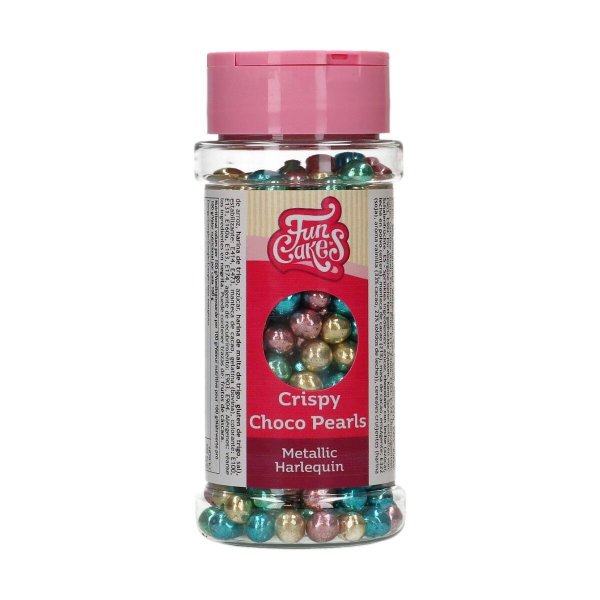 Knusprige Schokoladenperlen - Metallic Mix - Funcakes - 60 g Knusprige Schokoladenperlen - Metallic Mix - Funcakes - 60 g