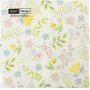 Servietten - klein geblmt - Gre 33x33 cm - 20 Stk