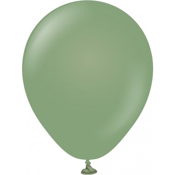 Mini-Luftballons schlicht - Premium 13 cm - Eukalyptus