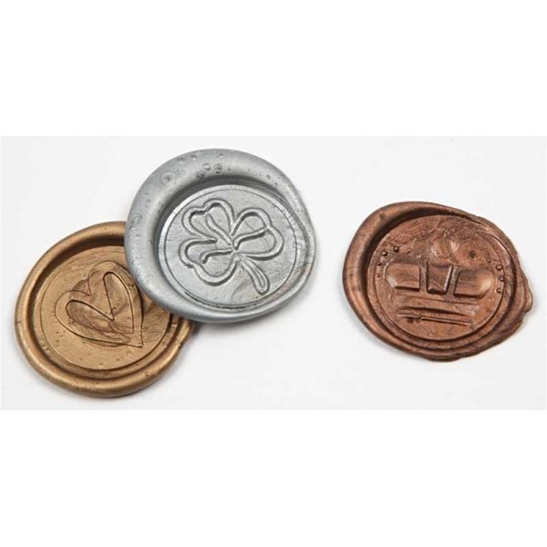 Lackstab - Gold - Silber - Bronze - L: 10 cm - 3 Stk Lackstab - Gold - Silber - Bronze - L: 10 cm - 3 Stk