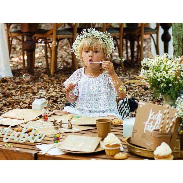 Hochzeitsblasen - Herzstab - 48er-Pack - Wei