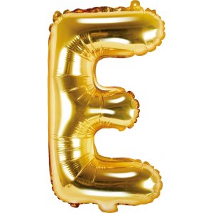 Buchstabenballons - Gold - 35 cm - Buchstabe: E Buchstabenballons - Gold - 35 cm - Buchstabe: E