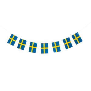 Girlande - Schwedische Flagge - 2 Meter Girlande - Schwedische Flagge - 2 Meter