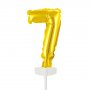 Folienballon Nummer 7, Gold, 5 Zoll