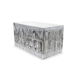 Tischrock - Metallic-Silber - 300 x 80 cm Tischrock - Metallic-Silber - 300 x 80 cm