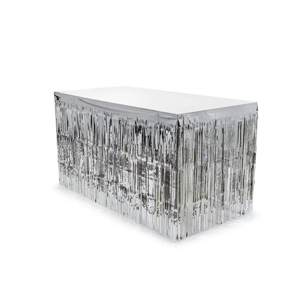 Tischrock - Metallic-Silber - 300 x 80 cm Tischrock - Metallic-Silber - 300 x 80 cm