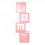 Ballondekoration - Babybl�cke - Rosa