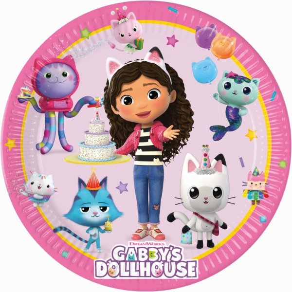 Pappteller - Gabbys Puppenhaus - 20 cm - 8er-Pack Pappteller - Gabbys Puppenhaus - 20 cm - 8er-Pack