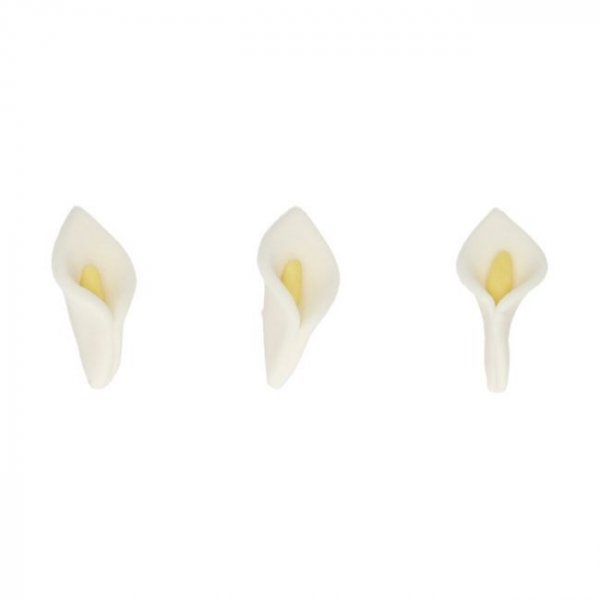 Zuckerdekorationen - Blumen - Weie Lilien