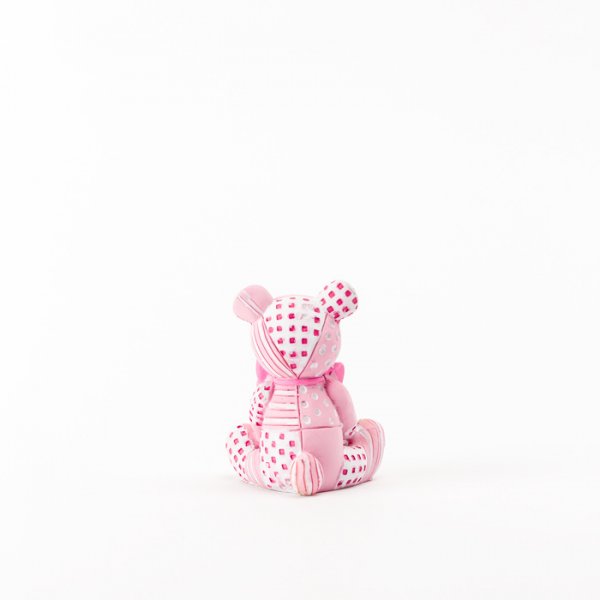 Kuchendekoration - Patchwork Teddy - Rosa Kuchendekoration - Patchwork Teddy - Rosa