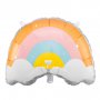 Folienballon - Regenbogen/Wolke - Pastell