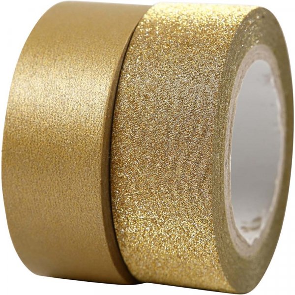 Washitape - Gold/Glitzer - 2er-Pack