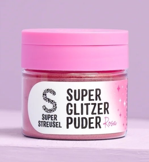 Super Glitzerpulver - Super Streusel - Rosa - 10 g